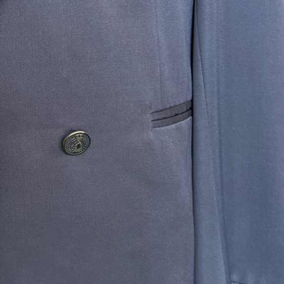 Size 40 Slate blue double breasted 2 piece suit - Picture 5 of 5
